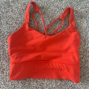 Lululemon Athletica Red free to be longline Bra